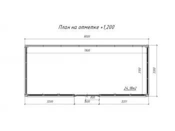 Павильон 8x3 метра
